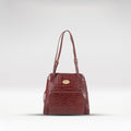 109 01 Red Leather Tote Bag