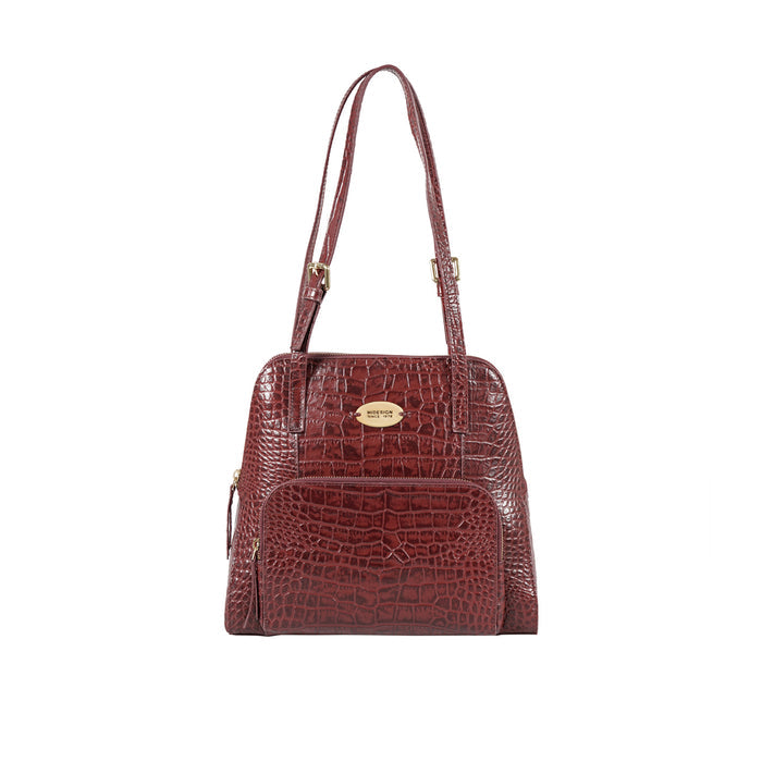 109 01 Red Leather Tote Bag