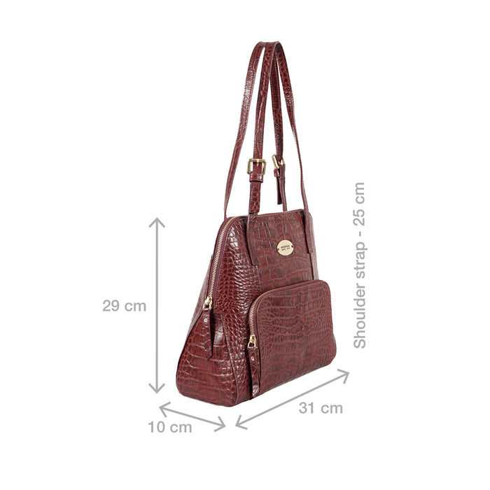 109 01 Red Leather Tote Bag