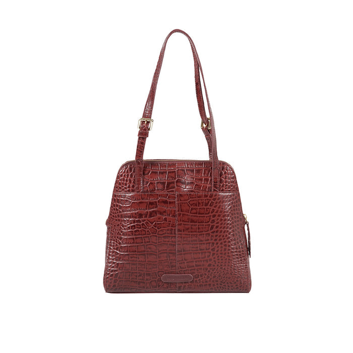 109 01 Red Leather Tote Bag