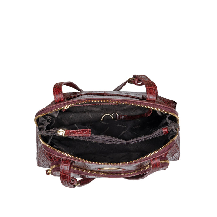 109 01 Red Leather Tote Bag