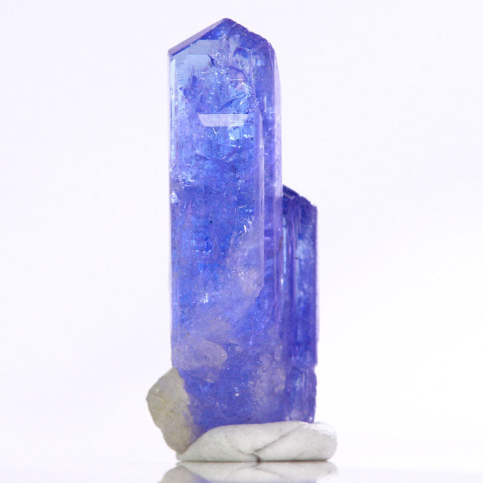 Raw tanzanite crystals