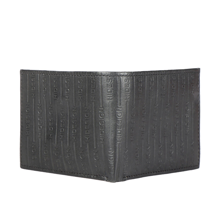 263-144A Black Leather Bi-Fold Wallet
