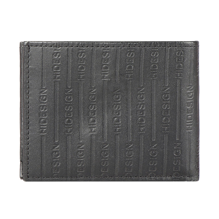 263-144A Black Leather Bi-Fold Wallet