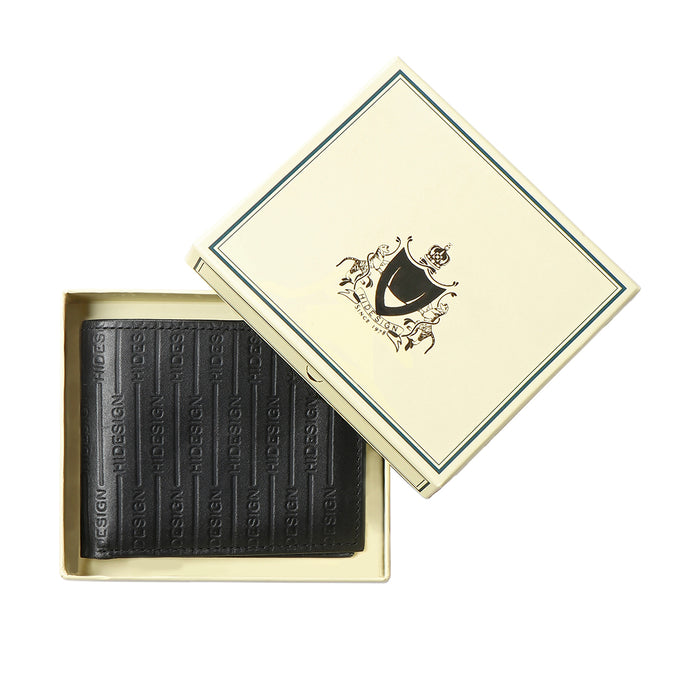 263-144A Black Leather Bi-Fold Wallet