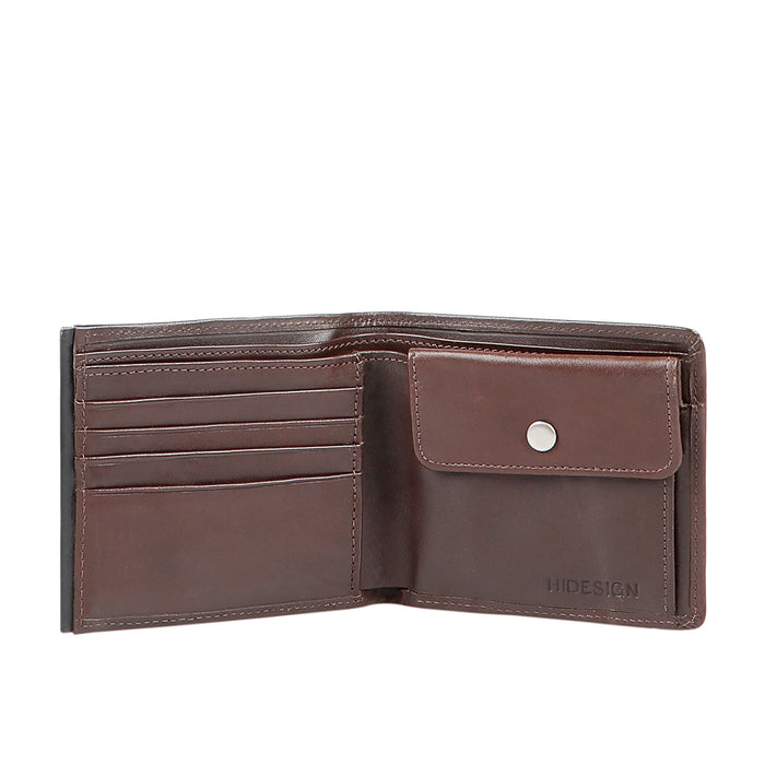 265-030 Brown Leather Bi-Fold Wallet