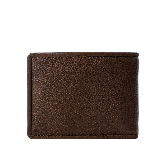 267-017A Brown Leather Bi-Fold Wallet