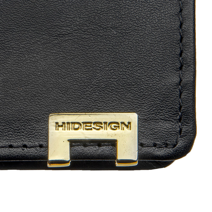 268-Ch Black Leather Bi-Fold Wallet