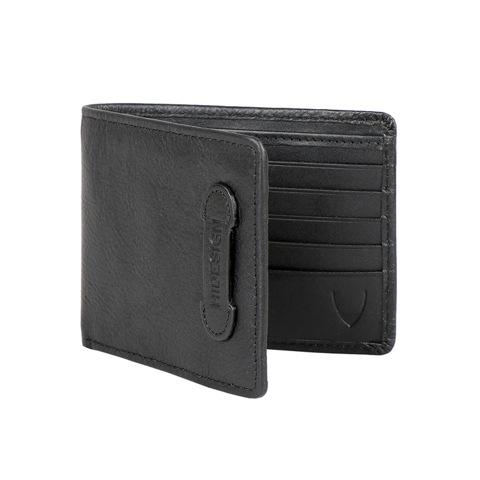 279-036  Black Leather Bi-Fold Wallet