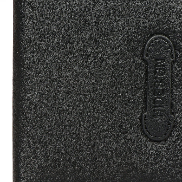 279-144B  Black Leather Bi-Fold Wallet
