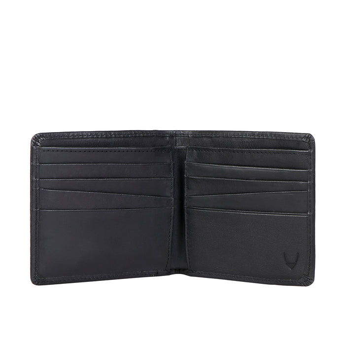 282-017 Black Leather Bi-Fold Wallet