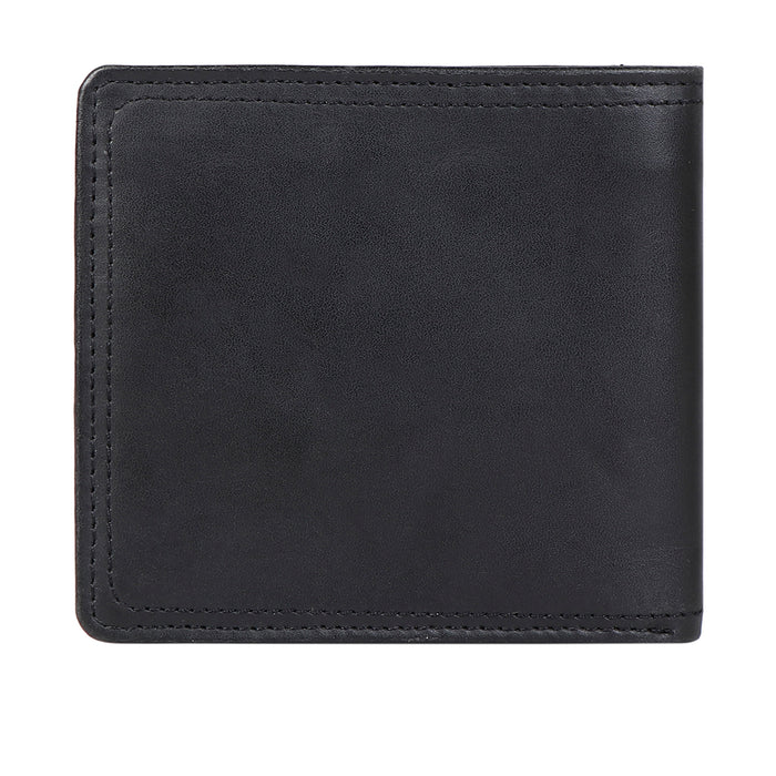 282-017 Black Leather Bi-Fold Wallet