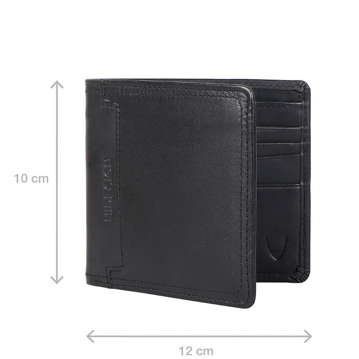 282-017 Black Leather Bi-Fold Wallet