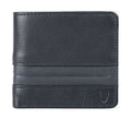 286-010F  Blue Leather Bi-Fold Wallet
