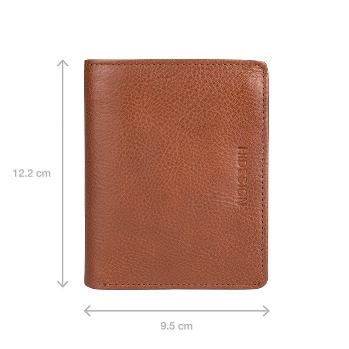 291-L108  Tan Leather Bi-Fold Wallet