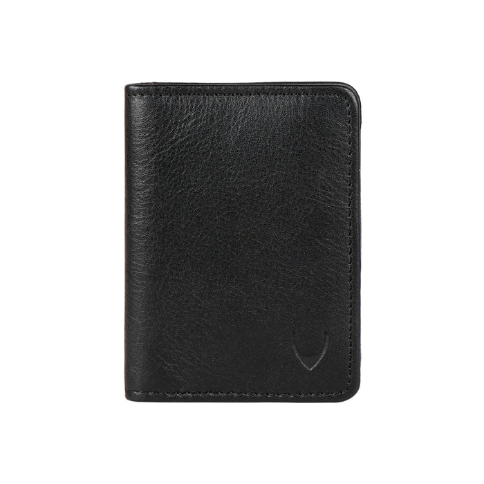 294-Idch  Black Leather Card Holder