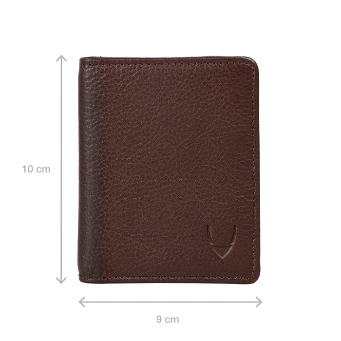 294-Idch  Brown Leather Card Holder