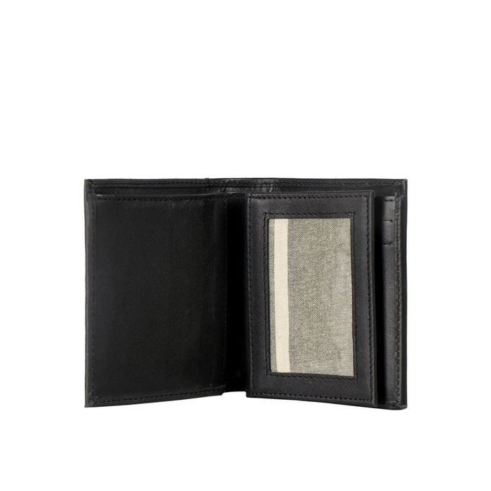 295-307  Black Leather Bi-Fold Wallet