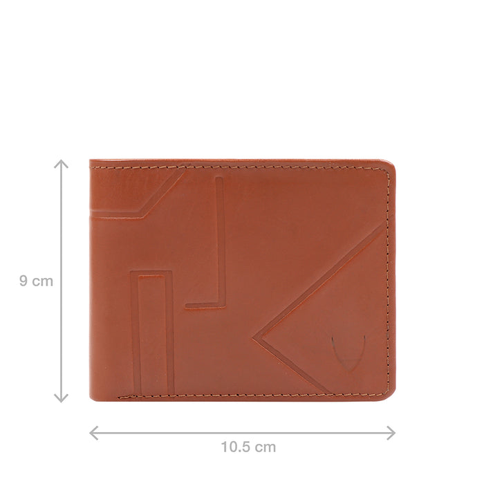 300-017  Tan Leather Bi-Fold Wallet