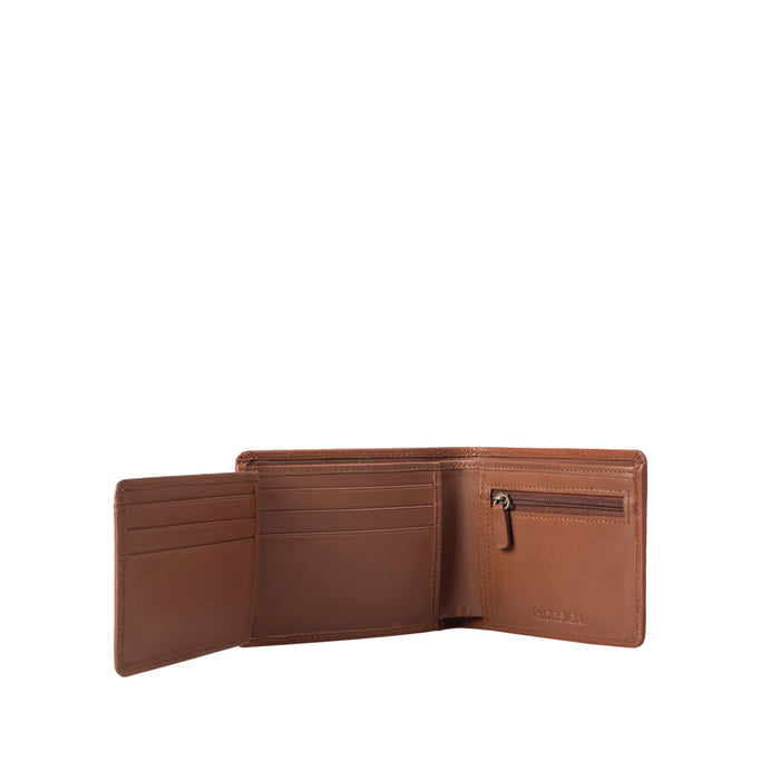 300-L103F  Tan Leather Bi-Fold Wallet