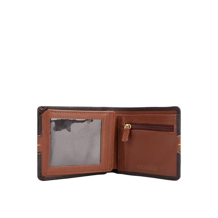 311-490 Sb Brown Leather Bi-Fold Wallet