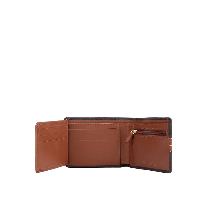 311-490 Sb Brown Leather Bi-Fold Wallet