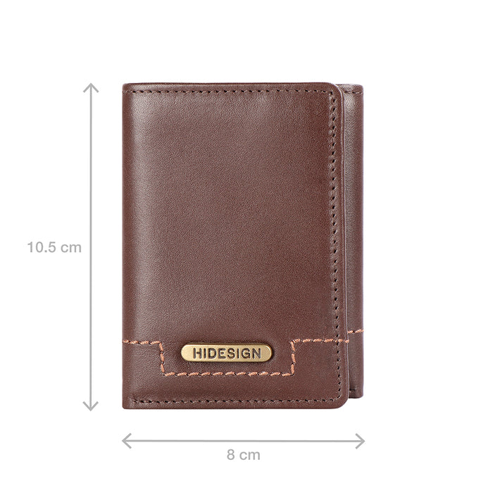 313-259 Tf  Brown Leather Trifold Wallet