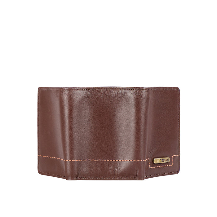 313-259 Tf  Brown Leather Trifold Wallet
