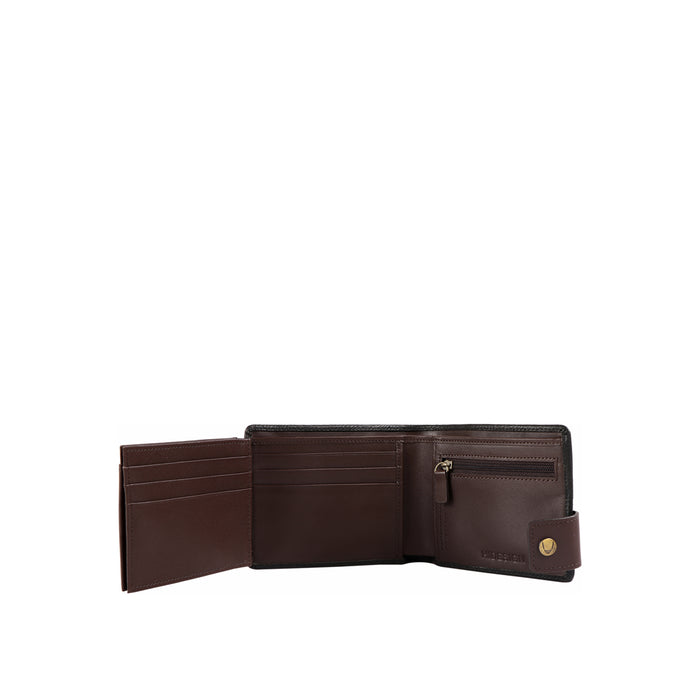 317-103 Tf  Black Leather Bi-Fold Wallet
