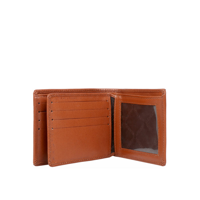 343-2020  Sb Black Leather Bi-Fold Wallet