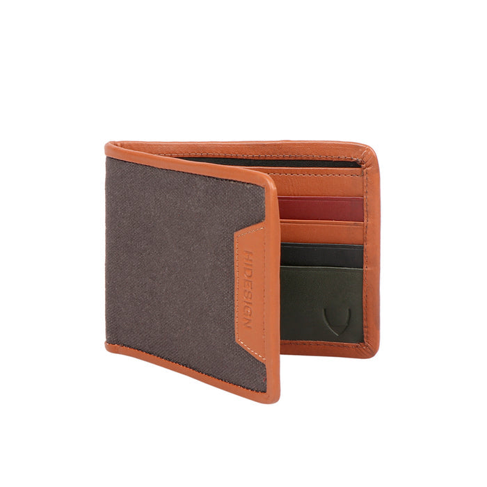 360-017  Black Leather Bi-Fold Wallet