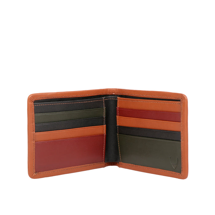 360-017  Black Leather Bi-Fold Wallet