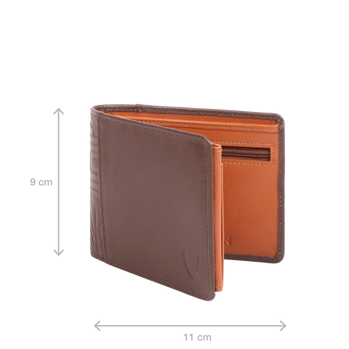 370-L103  Brown Leather Bi-Fold Wallet