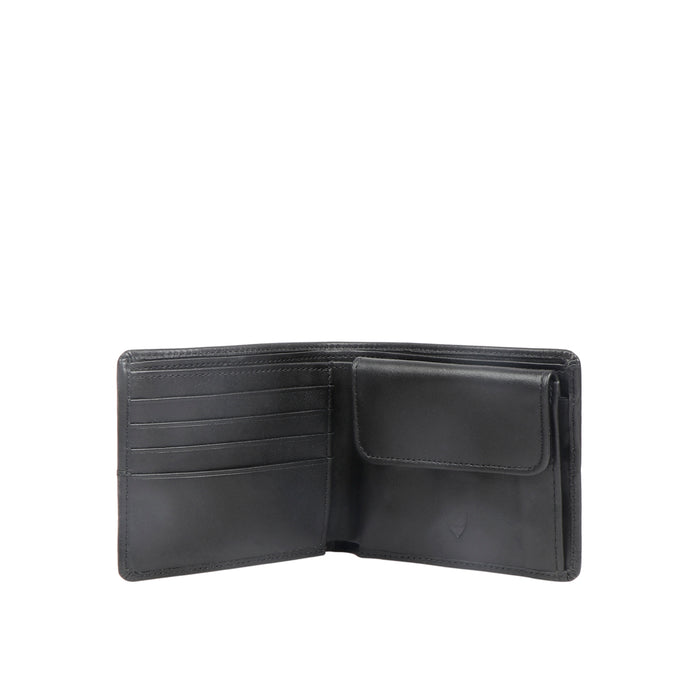 371-010  Black Leather Bi-Fold Wallet