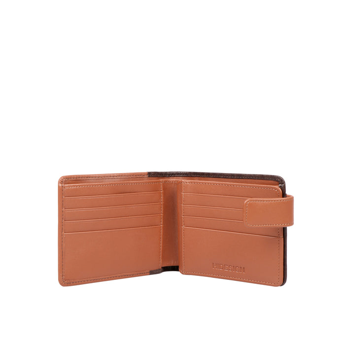 378-2020 Sb Tan Leather Bi-Fold Wallet