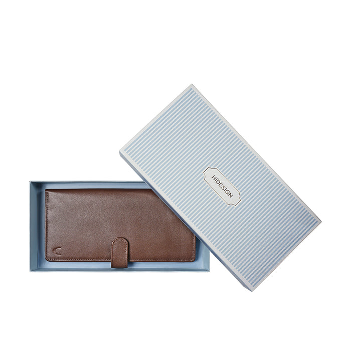486 Rf Brown Leather Passport Holder