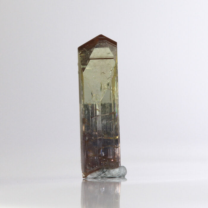 6.95 ct Yellow Violet Fancy Colored Tanzanite Crystal