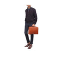 Ace Tan Leather  Briefcase