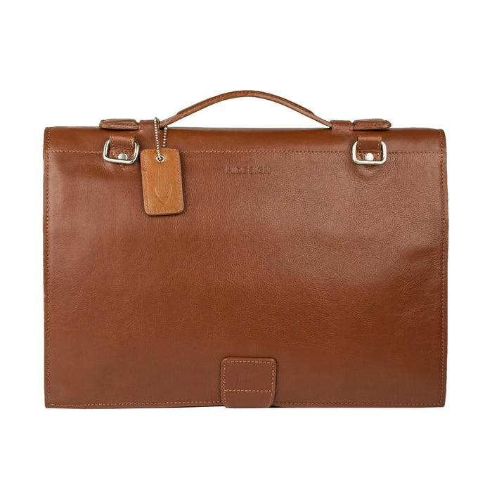 Ace Tan Leather  Briefcase