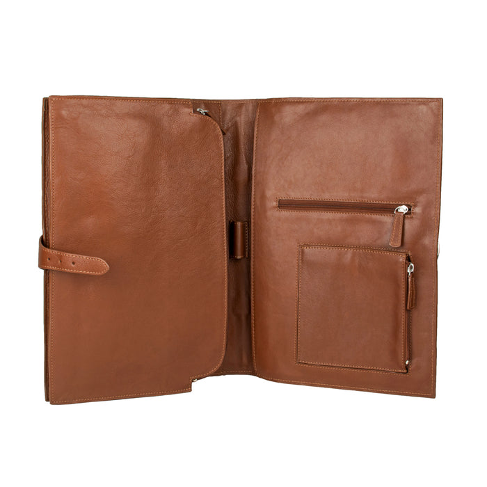 Ace Tan Leather  Briefcase