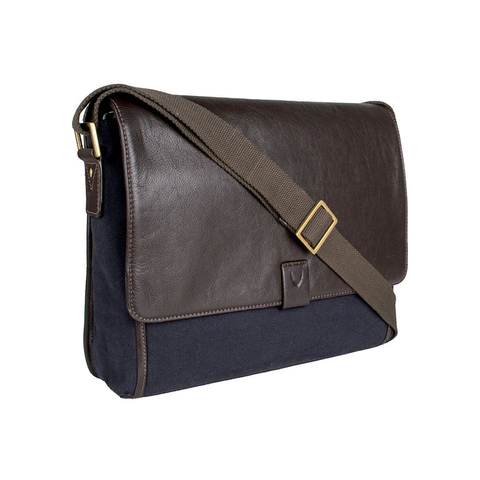 Aiden 01 Brown Canvas Messenger Bag