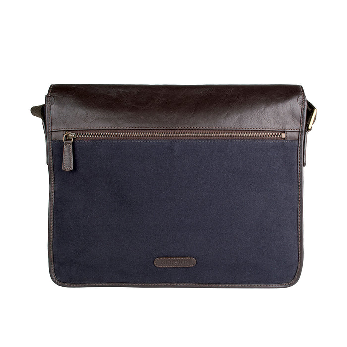 Aiden 01 Brown Canvas Messenger Bag