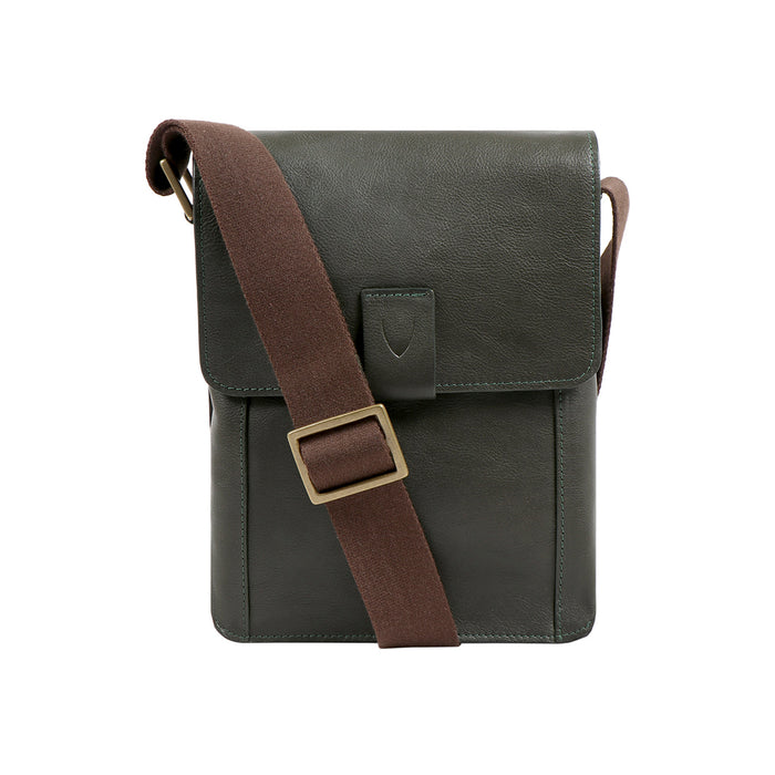Aiden 03 Green Leather  Crossbody