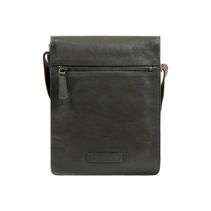 Aiden 03 Green Leather  Crossbody