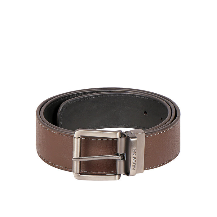 Alanzo 02 Men's Brown Non Reversible Leather Belt