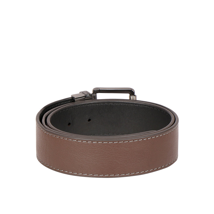 Alanzo 02 Men's Brown Non Reversible Leather Belt