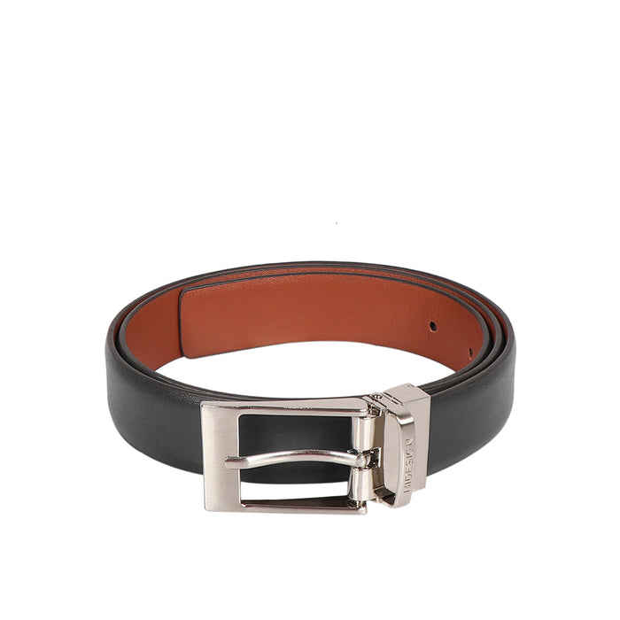 Alex Men's Black Reversible Leather Belt