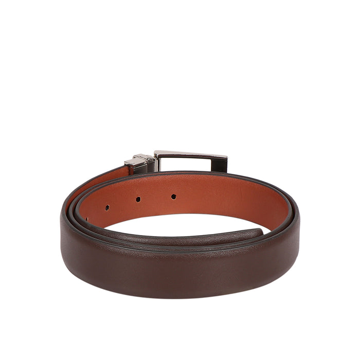 Alex Men's Brown Reversible Leather Belt