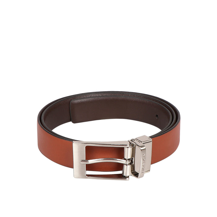 Alex Men's Brown Reversible Leather Belt