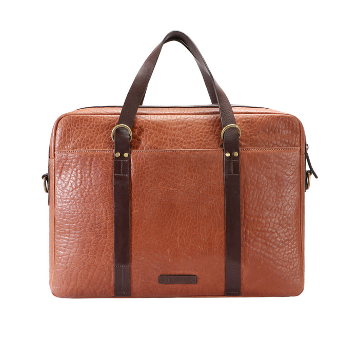 Amerigo 01 Tan Leather  Briefcase